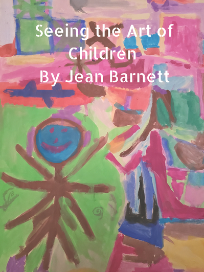 Child's painting of a person.